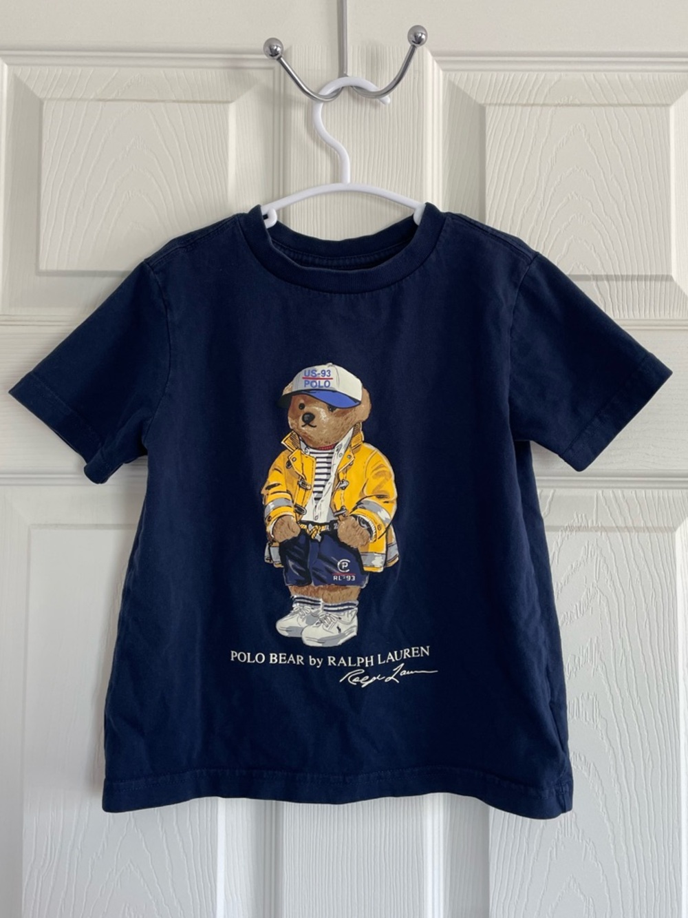 Polo Ralph Lauren Kids Polo Bear Graphic Tee Navy Short Sleeve Size 4T